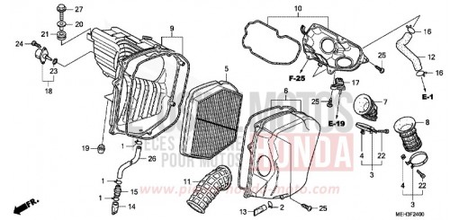 FILTRE A AIR NSA700A8 de 2008